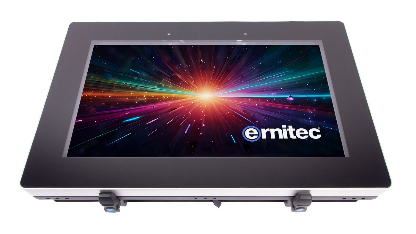 Ernitech ulkonäyttö- Vandalisuojattu ja vedenkestävä