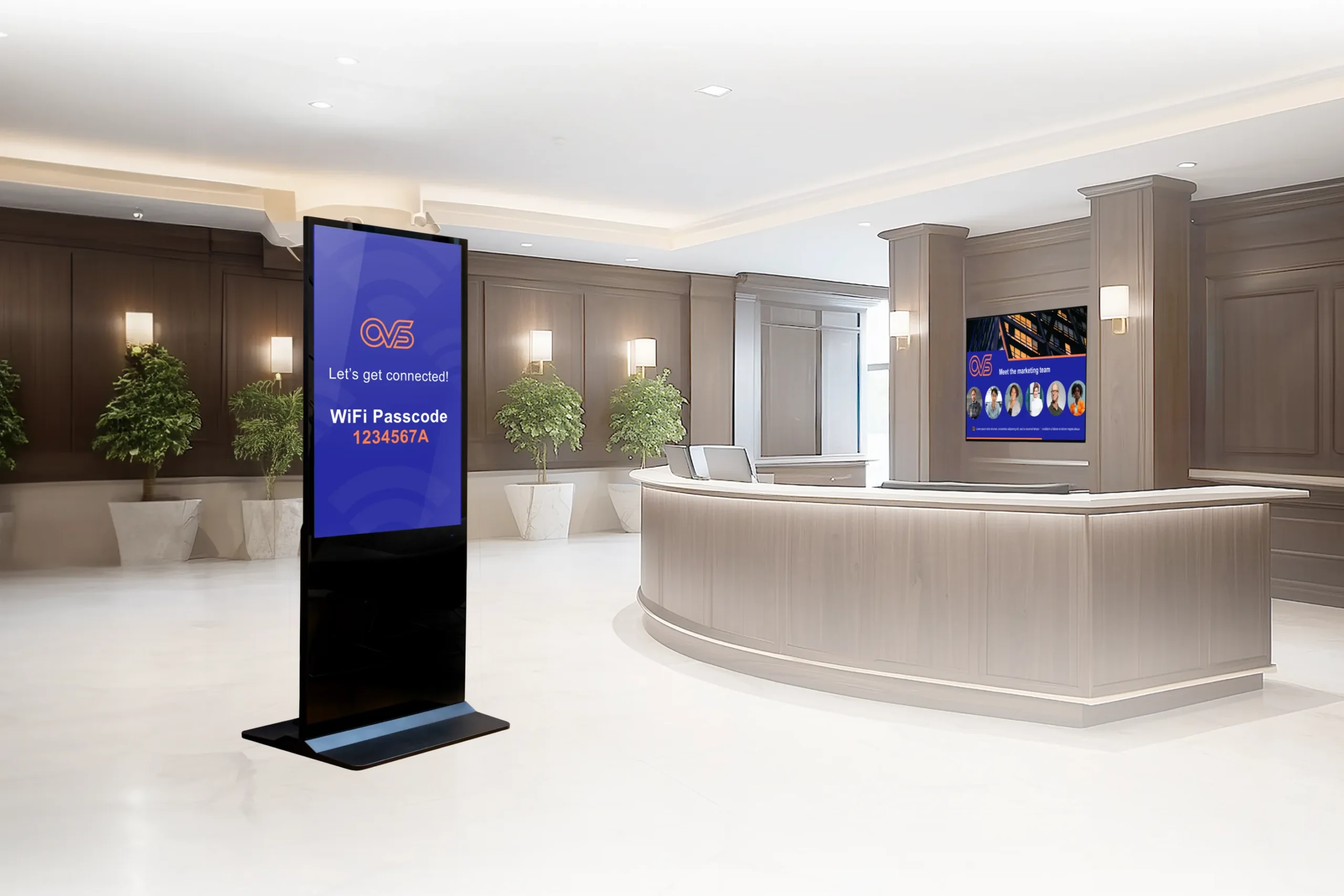 Clevertouch CL Kosketusnäyttö pystytoteemi lounge