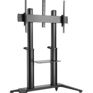 Vivolink Mobile Stand Trolley black VESA upto VESA 1000x600 140kg Capacity, Black